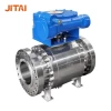 3PC Ss Flanged Gearbox Steam Rated High Temp API 608 Ball Valve