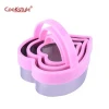 3pcs baking tool set Heart,flower,star shape Plastic Cookie Cutter cookie mold for chrisimas, kid,fesitivel,party,christmas