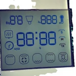 4 digits 7 segment transmissive display customize segment LCD  panel HTN LCD display