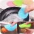 4 Pack Silicone Dish Scrubber, Antibacterial Dishwashing Sponge, Silicone Brush for Cleaning Dishes