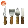 4 Pieces Set Cheese Tools with Bamboo Wood Handle