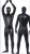 Import 4 Way Zip Wetlook Sexy Shiny Black Stretch PVC Look Catsuit Catwoman FREE from China