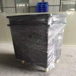 400l Plastic linen laundry basket trolley with wheels
