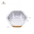 Import 400ml Ready Meal Sea food Fruits Packaging Hexagon Aluminum Foil Food Container from China