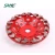 Import 4"4.5"5"7"Arrow Seg Diamond Cup wheel 4 Concrete Epoxy Mastic Abrasive Joint Spot Grinding Angle Grinder from China