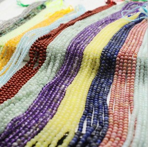 4/6/8/10/12mm Natural Stone Gemstone Loose Beads 15.5&quot; Strand Natural Stone Beads For DIY Jewelry