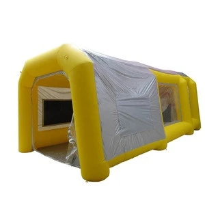 4M 6M 8M 12M Automobile Waterproof Inflatable Vehicle Paint Booth Portable Inflatable Car Spray Auto Tent With Extraction