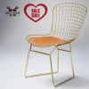 (4pcs Price)modern design Metal Wire dining chair and Bertoia side Chair For restaurant