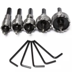 5 pieces HSS drill hole saw set 16-30mm metal core bit saw saw saw, power tool, metal cutting bit set tool