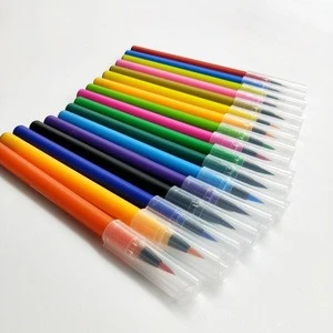 50 colors art paint flexible watercolor brush pens art markers