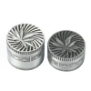 50mm Manual Weed Grinder Spiral Pattern Tobacco Chopper Three And Four Floors Smoking Grinder Tobacco Crusher
