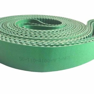 50T10-4100+NFT-NFB Green Belt Green Fabric Coating Aramid Fiber Cord PU Timing Belt