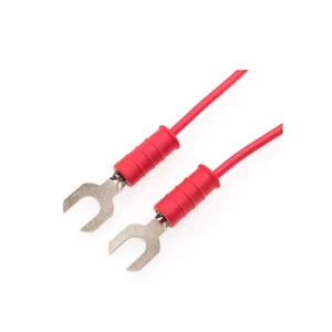 5A-25A 1M 35mm alligator clip to 6mm bifurcate flake wire Cable Test Lead