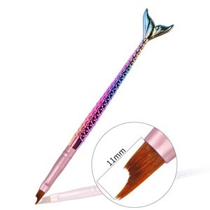 5PCS/PACK Mermaid Gradient Nail Art Crayon Crystal Brush Pen TR2020062801 Light Therapy Saw Tooth Brush Pen