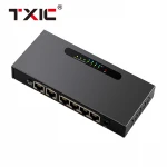 6 Port Fast Ethernet 10/100Mbps PoE Switch 4 PoE Ports @65W Desktop Plug & Play Sturdy Metal w/ Shielded Ports Unmanaged