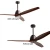 Import 60inch modern simple solid wood decorative ceiling fan from China