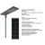 Import 60W New Design Factory Sales Price Integrated All In One Solar Led Street Light Lamp Climatiseur Solaire from China