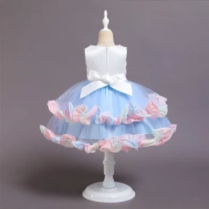 68021  Latest Children Dress designs Princess Flower Girl high Quality Kids Wears Prom Frock Dresses