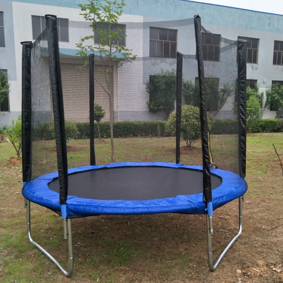 6FT fiberglass long round bed trampoline for jumping bungee bed trampoline