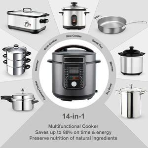 6L Stainless Steel Inner Pot Rapid Pressure Cooker Automatic and Programmable Electric Pressure Cooker