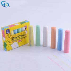 6pcs school chalk jumbo chalk dustless color chalk