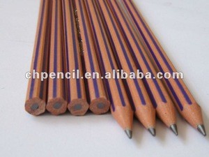 7"HB lead plastic stripped hardness pencil without rubber