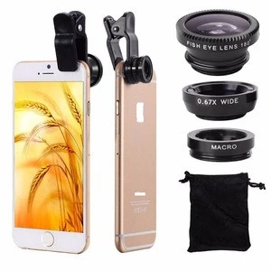 7in1 Camera Lenses Kit Wide Angle Macro Fisheye Lens For Mobile Phone