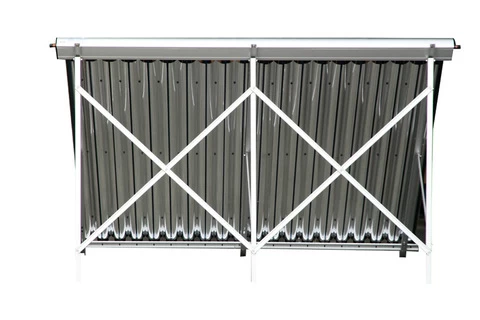 8 tubes CPC parabolic trough heat pipe solar collector balcony wall mounted 58*1500 ports on back