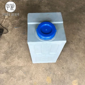 80L Rectangular Rotomolding Portable Plastic Dosing Water Chemical Storage Tank  For Water Treatment Plant