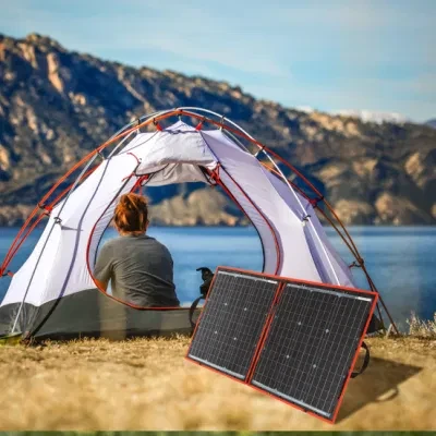 80W Flexible Mono Foldable Solar Panel High Power Outdoor Power Kit for Travel&amp;Boat