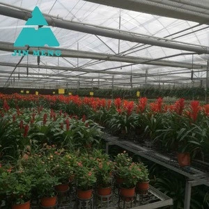 Agricultural multi span plastic film and polycarbonate greenhouse for sale