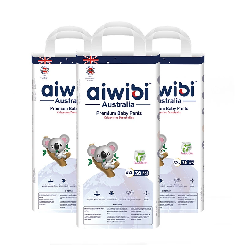 AIWIBI Manufacturer High Quality Diapering In Bulk Disposable Baby Diaper Baby Diapers Nappies For Baby AWB17
