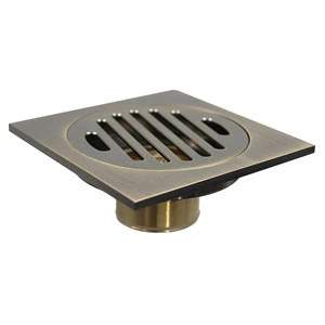 All copper floor drain, anti-insect, anti hair and bathroom T type gravity odor proof floor drain