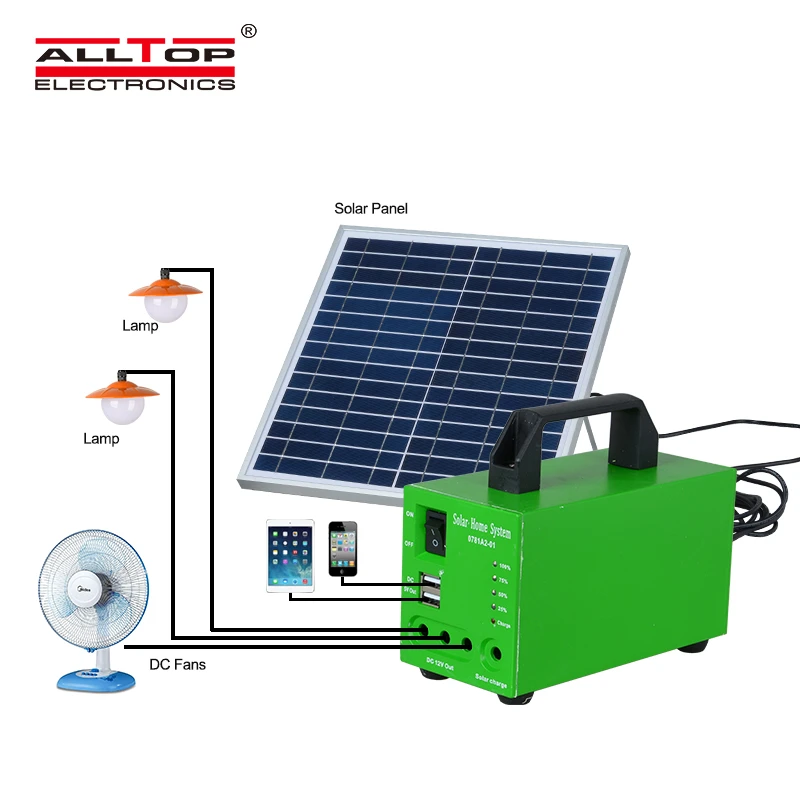 ALLTOP New product solar energy powered 20w 30w 50w solar system