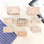 Alphabet letter wooden custom stamp for scrapbooking