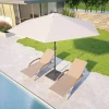 Aluminum Frame Outside Hotel Rope  Villa Terrace Outdoor Foldable Terrace Sunbathing Pool Garden sun Lounger Chair Sunbed