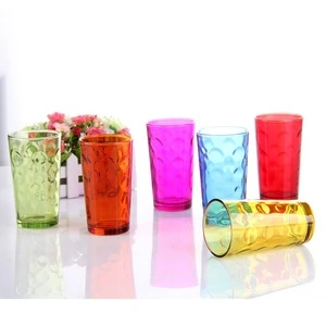 Amazon Color Water Customized Tumbler Coffee Blue Yellow Green Promotion juice beverage Restaurant bar Solid drinking glass cup