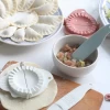 Amazon Hot Sale household kitchen tools creative manual dumplings molds Natural wheat straw dumplings press maker