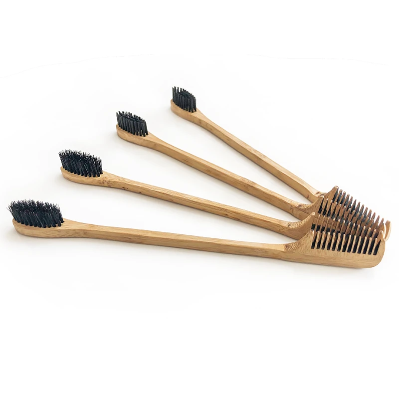 Amazon Hot-selling Custom Bamboo Beard Comb Comb Boar Bristle Hair Edge Control Brush