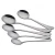 Import amazon reusable high quality fork spoon knife cutlery set stainless steel spoon set cutlery set from China
