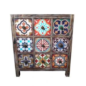 American country retro style living room decorative cabinet