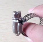 American type hose clamp Size:18-32mm Stainless steel 201 304 pipe clamp