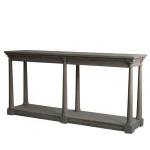 antique french provincial wall wood rustic console table