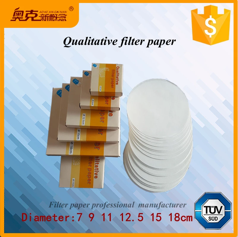 Aoke brand 11cm qualitative filter paper manufacturer supply