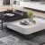 Import Apartment Hotel Modern Furniture Rectangle White And Black Sectional Coffee Table from China