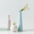 Import APHACATOP Ceramic Vases Minimalist Style Decoration for Home Office Pink Round flower vase from China