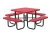 Import Arlau outdoor furniture dinner steel dipping round metal Patio picnic table bench,outdoor table and chair sets from China