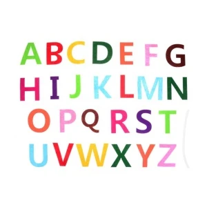 Assorted Colors Felt Alphabet Letters for DIY Craft Kids&#39; Toys Christmas Birthday Party Decoration