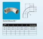 Australian (AS/NZS2053)Standard White Colour UV Resistence uPVC raw material 90degree Elbow