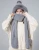 Import Autumn and winter thick fur collar scarf scarf hat set female double layer warm plush bib one-piece hat from China